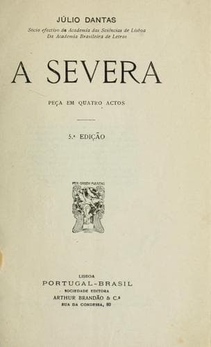 A Severa: peça em quatro actos
