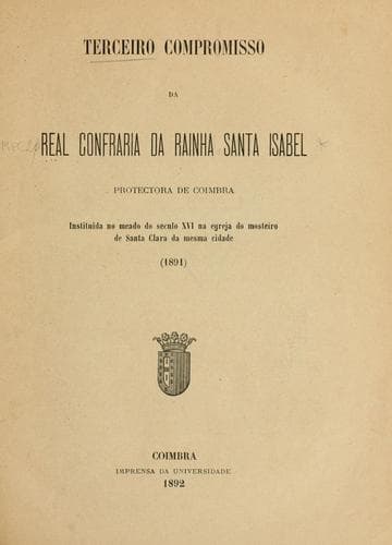 Terceiro compromisso da Real Confraria da Rainha Santa Isabel