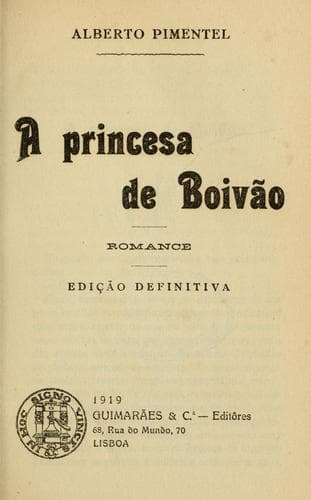 A princesa de Boivão, romance
