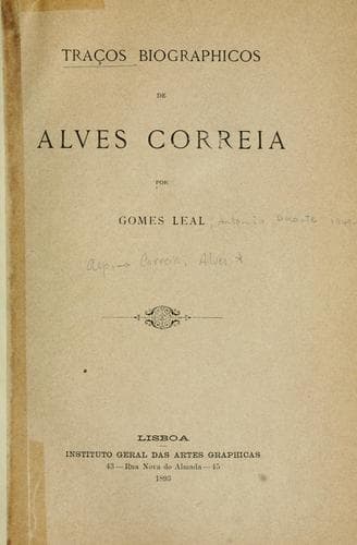Traços biographicos de Alves Correia