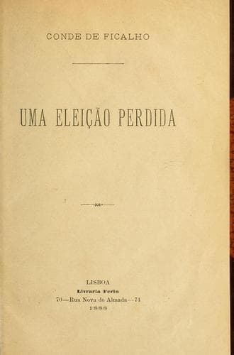 Uma eleição perdida