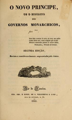 O novo príncipe: ou, O Espírito dos governos monarchicos
