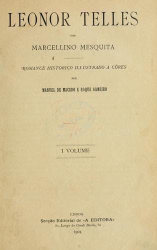 Leonor Telles: romance histíorico