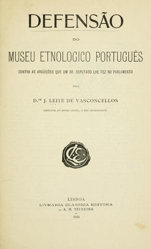 Defensão do museu etnologico português