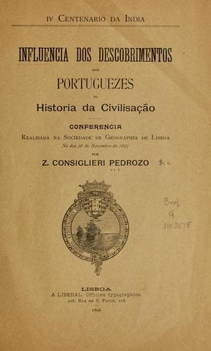 Influencia dos descobrimentos dos portuguezes na historia da civilisação