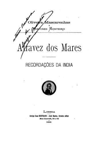 Atravez dos mares: recordacōes da India