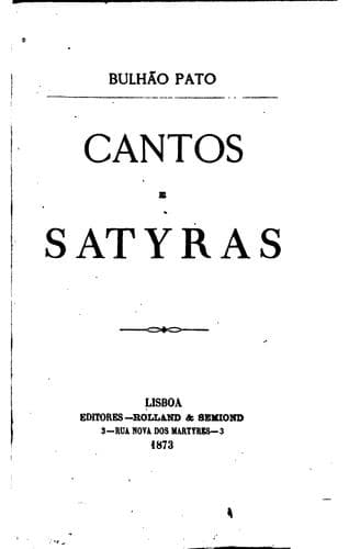 Cantos e satyras