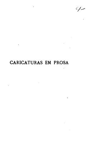 Caricaturas em prosa