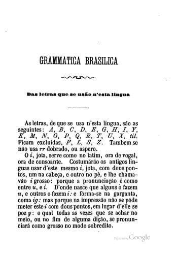 Arte de grammatica da lingua brasilica nova ediçâo ... por Emilio Allain