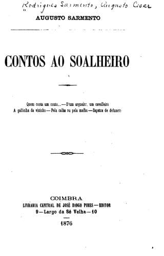 Contos ao soalheiro ...