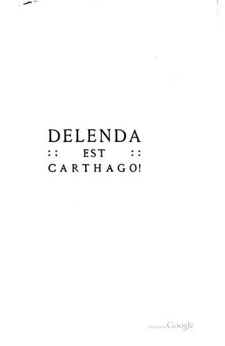 Delenda est Carthago!: Duas palavras ditas n'uma Academia de jovens, do Funchal (a 28 de fevereiro de 1909)