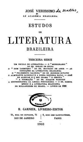 Estudos de literatura brazileira ...