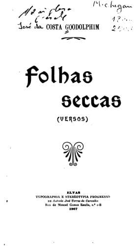 Folhas seccas: versos
