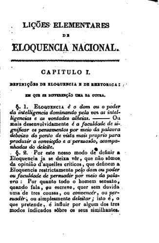 Lições elementares de eloquencia nacional