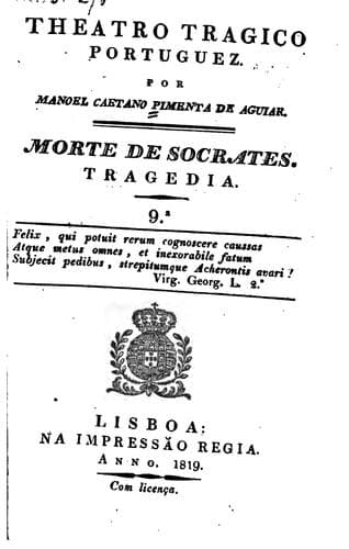 Morte de Socrates: tragedia