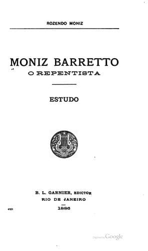 Moniz Barretto, o repentista: estudo