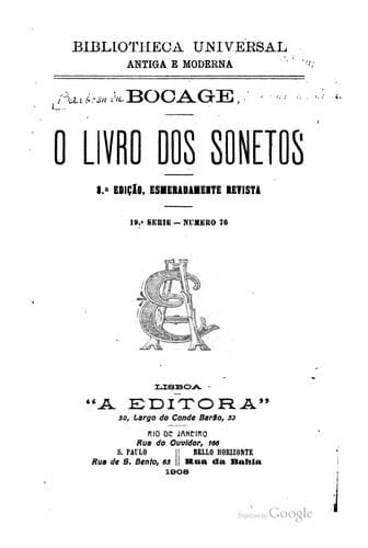 O livro dos sonetos