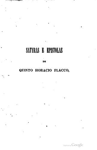 Satyras e Epistolas de Quinto Horacio Flacco