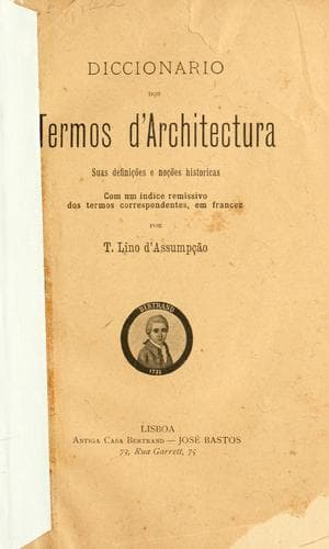 Diccionario dos termos d'architectura