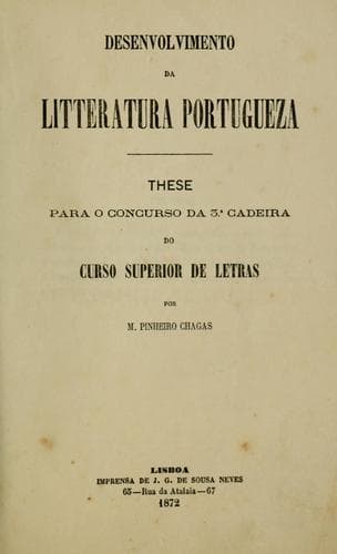 Desenvolvimento da litteratura portugueza
