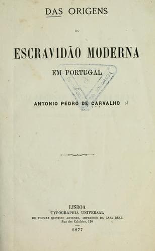 Das origens da escravidão moderna em portugal