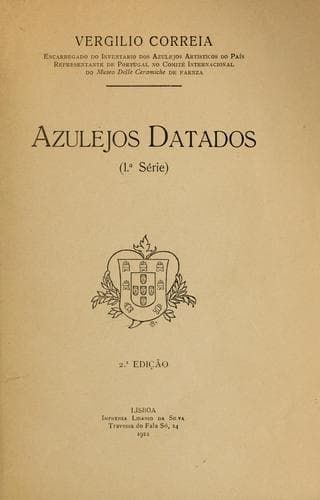 Azulejos datados: (1.a série)