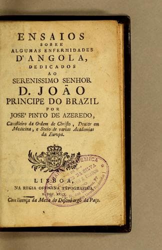 Ensaios sobre algumas enfermidades d'Angola