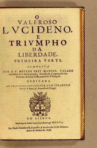 O valeroso Lucideno e triumpho da liberdade: Pte. I.