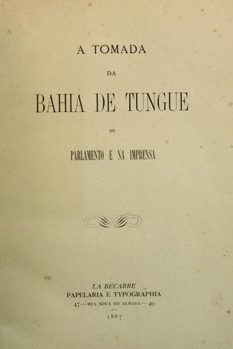 A tomada da bahia de Tungue no Parlamento e na imprensa