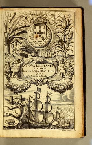 Nova Lusitania, historia da guerra brasilica: a purissima alma e savdosa memoria do serenissimo principe dom Theodosio principe de Portugal, e principe do Brasil