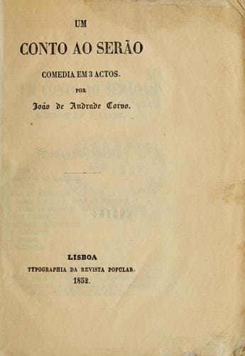 Um conto ao serao: comedia em 3 actos