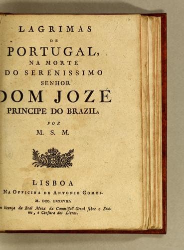 Elogio historico do Senhor Dom Jozé Principe do Brazil: falecido aos 11 de setembro de 1788
