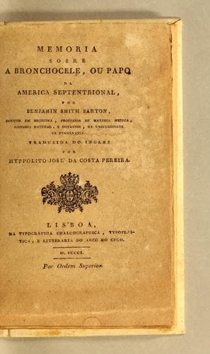 Memoria sobre a bronchocele, ou Papo da America Septentrional