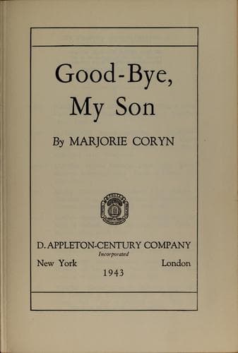 Good-bye, my son