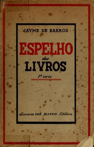 Espelho dos livros: (estudos literarios).
