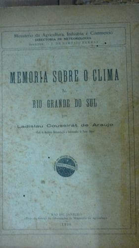 Memória sobre o clima do Rio Grande do Sul
