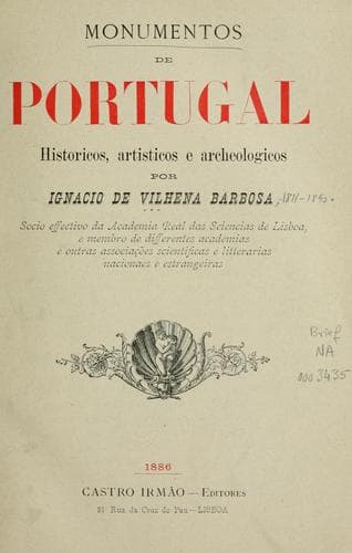 Monumentos de Portugal: historicos, artisticos e archeologicos