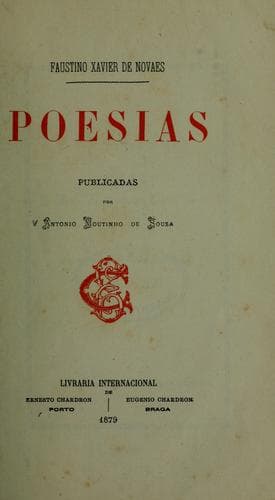 Poesías: Publicadas por Antonio Moutinho de Sousa