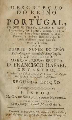 Descrição do reino de Portugal