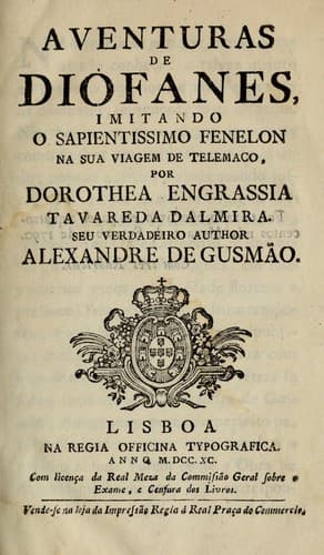 Aventuras de Diofanes: imitando o sapientissimo Fenelon na sua viagem de Telemaco