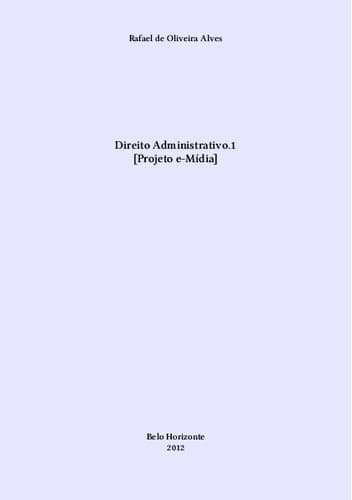 Direito Administrativo 1 [e-Mídia]