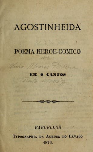 Agostinheida: poema heroe-comico em 9 cantos
