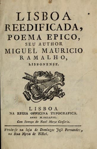 Lisboa reedificada: poema epico