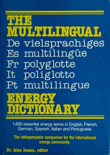 The multilingual energy dictionary