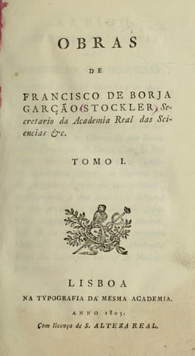 Obras de Francisco de Borja Garção Stockler