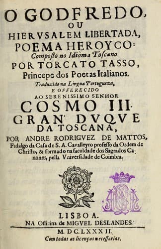 O Godfredo: ou, Hierusalem libertada : poema heroyco