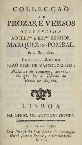 Collecçaõ de prozas, e versos ...