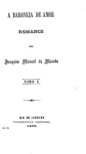A baroneza de amor: romance