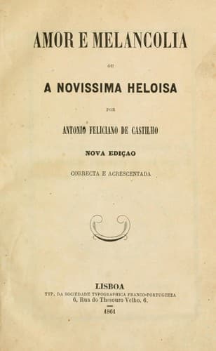 Amor e melancolia, ou, Anovissima Heloisa.
