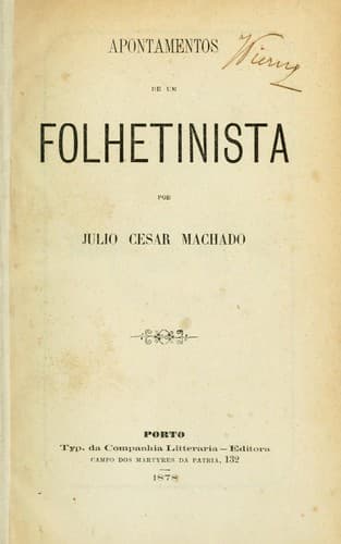 Apontamentos de um folhetinista